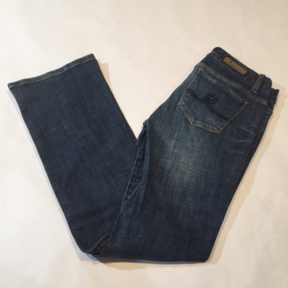 Seven7 women’s jeans dark wash boot cut size 29